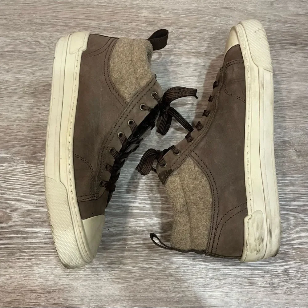 Pajar Tray Men's Winter Sneaker high top Wool Sued Sz 11 - Picture 2 of 9